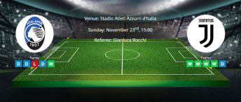 Tips for Atlanta vs Juventus on 23 November 2019 - Serie A