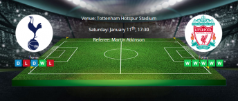 Tips for Tottenham vs Liverpool on 11 January 2020 - Premier League